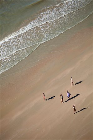 people and air - South America, Brazil, Ceara, aerial of beach goers waving at the camera Stock Photo - Rights-Managed, Code: 862-06540822