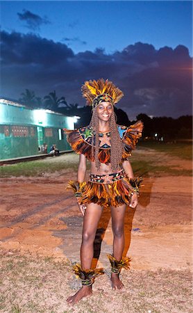 simsearch:862-06540894,k - South America, Brazil, Maranhao, Sao Luis, a girl in traditional costume at the Bumba Meu Boi festival MR Photographie de stock - Rights-Managed, Code: 862-06540904