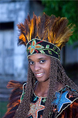 simsearch:862-06540915,k - South America, Brazil, Maranhao, Sao Luis, a costumed dancer from the Bumba Meu Boi festival MR Stockbilder - Lizenzpflichtiges, Bildnummer: 862-06540903