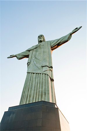 simsearch:862-06675805,k - South America, Brazil, Rio de Janeiro State, Rio de Janeiro city, Corcovado, The art deco Christ statue, Cristo Redentor, on Corcovado Stockbilder - Lizenzpflichtiges, Bildnummer: 862-06540967