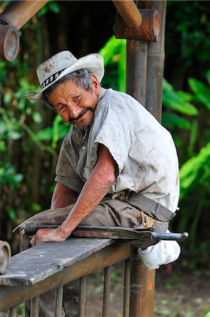 Old farm worker, Colombia, South America Photographie de stock - Rights-Managed, Code: 862-06541116