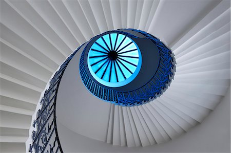 spirale - Europe, England, London, Greenwich,  Queens House, Tulip Staircase Photographie de stock - Rights-Managed, Code: 862-06541345