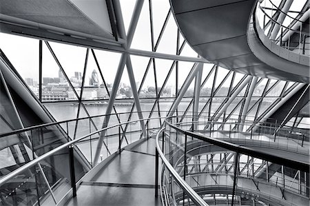 spirale - Europe, England, London, City Hall Staircase Stockbilder - Lizenzpflichtiges, Bildnummer: 862-06541348