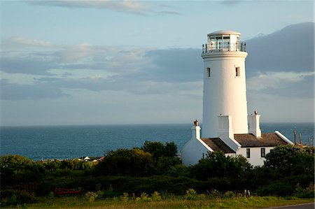 Portland, Dorset, England, the now retired portland bill lowlight lighthouse. Foto de stock - Direito Controlado, Número: 862-06541380