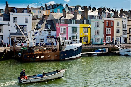 Weymouth, Dorset, UK. The Harbour authority patrols in Weymouths busy harbour. Foto de stock - Con derechos protegidos, Código: 862-06541400