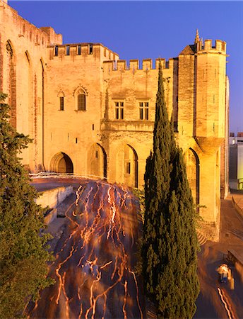 simsearch:862-06541500,k - France, Provence, Avignon, Palais de Papes, Candlelit procession at dusk Photographie de stock - Rights-Managed, Code: 862-06541509