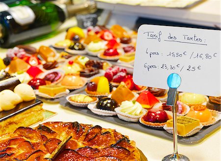 France, Provence, Nimes, Pastries in bakery Stock Photo - Rights-Managed, Code: 862-06541532