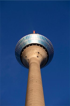 Dusseldorf, North Rhine Westphalia, Germany, Detail of the Rheinturm telecommunications tower Stock Photo - Rights-Managed, Code: 862-06541766