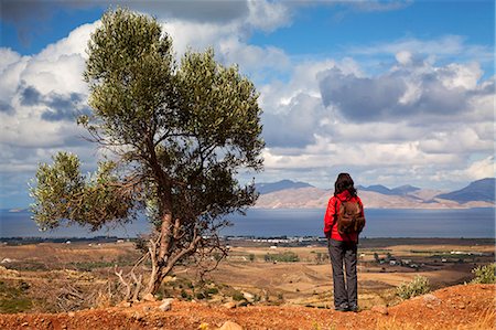 Greece, Kos, Southern Europe. A tourist looking at the scenery. MR Stock Photo - Rights-Managed, Code: 862-06541831