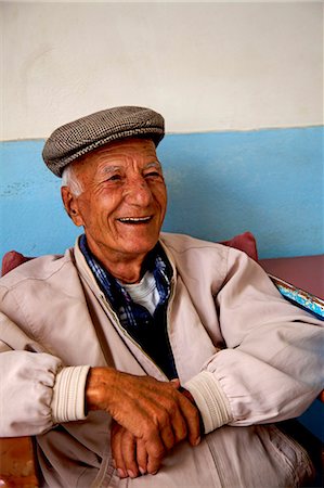 Greece, Kos, Southern Europe. Portrait of an elderly Greek man in a bar Stock Photo - Rights-Managed, Code: 862-06541841