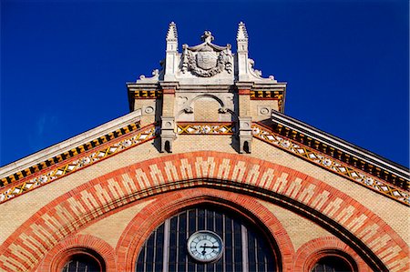 Hungary, Budapest, Central & Eastern Europe. Detail of the market building Stock Photo - Rights-Managed, Code: 862-06541916