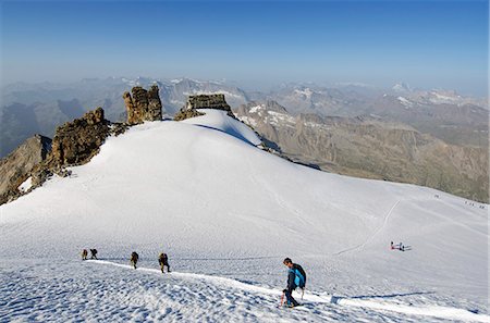 Europe, Italy, Aosta Valley, Gran Paradiso National Park, Gran Paradiso , 4061m, highest peak entirely in Italy Fotografie stock - Rights-Managed, Codice: 862-06541970