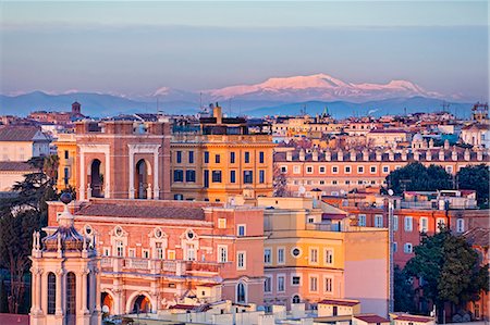rome dome building - View from the top of Vittoriano, Rome, Lazio, Italy, Europe. Stock Photo - Rights-Managed, Code: 862-06541998