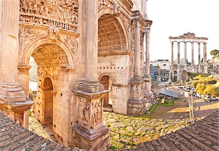 Roman Forum, Rome, Lazio, Italy, Europe. Stock Photo - Rights-Managed, Code: 862-06542011