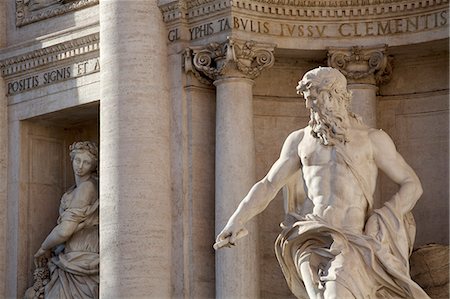 rome italy - Rome, Lazio, Italy, Detail of Fontana di Trevi. Stock Photo - Rights-Managed, Code: 862-06542083