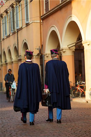 Modena, Emilia Romagna, Italy, Policeman walking in the historical centre Stock Photo - Rights-Managed, Code: 862-06542116