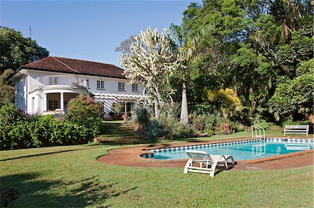 east africa houses - A fine old Kenya house and garden in Nairobi. Stock Photo - Rights-Managed, Code: 862-06542237