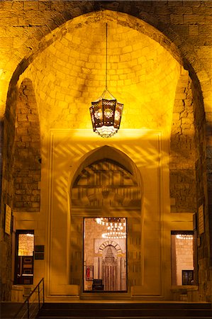 doorway to faith - Lebanon, Beirut. The entrance to the Mansour Assaf Mosque. Stock Photo - Rights-Managed, Code: 862-06542318
