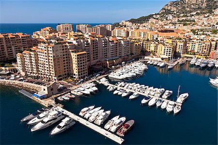 port - Fontvieille port in Principality of Monaco, Europe Stock Photo - Rights-Managed, Code: 862-06542373