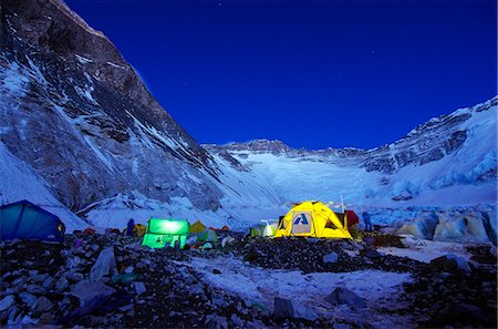 Asia, Nepal, Himalayas, Sagarmatha National Park, Solu Khumbu Everest Region, Camp 2, 6500m, on Mt Everest Foto de stock - Con derechos protegidos, Código: 862-06542464