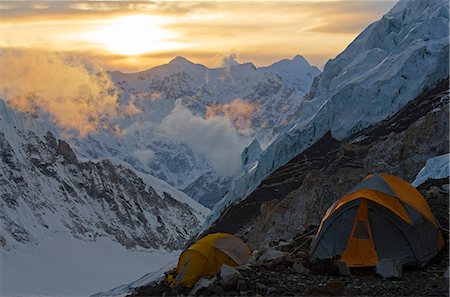 scenic mountain sunset views - Asia, Nepal, Himalayas, Sagarmatha National Park, Solu Khumbu Everest Region, Camp 2, 6500m, on Mt Everest Stock Photo - Rights-Managed, Code: 862-06542466