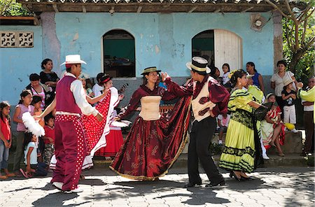 fiesta (festival) - Dancing at the Fiesta, Catarina, Nicaragua, Central America Stock Photo - Rights-Managed, Code: 862-06542570