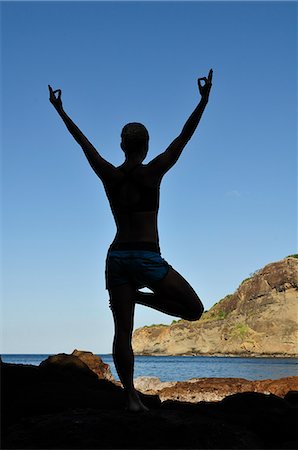 pacific coast nicaragua - Woman in yoga pose at the Aqua Wellness Resort, Nicaragua, Central America Stock Photo - Rights-Managed, Code: 862-06542588