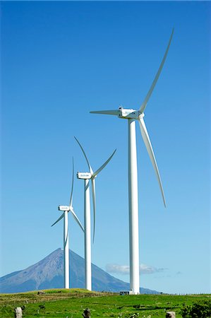 riva - Wind turbines and view to Volcan Conception,  Ometepe Island, Nicaragua, Central America Stock Photo - Rights-Managed, Code: 862-06542617