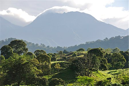 simsearch:862-06542574,k - Looming shadow of Volcan Baru overlooking Rain Forest below, Panama, Central America Foto de stock - Con derechos protegidos, Código: 862-06542650