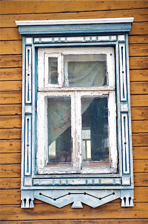 russian (places and things) - Russia, Plyos. Window on a traditional Russian village house. Photographie de stock - Rights-Managed, Code: 862-06542697