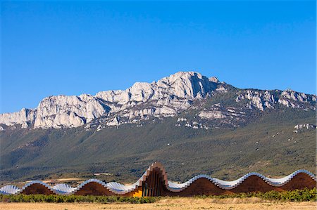 simsearch:862-08273799,k - Bodegas Ysios wine cellar, built by Santiago Calatrava, Laguardia, Alava, Spain, Europe Photographie de stock - Rights-Managed, Code: 862-06542924