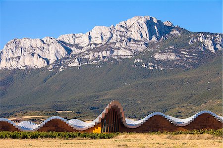 rioja spain - Bodegas Ysios wine cellar, built by Santiago Calatrava, Laguardia, Alava, Spain, Europe Stock Photo - Rights-Managed, Code: 862-06542923