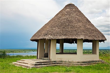 Known as The Queens Pavilion, this small pavilion was built when HM Queen Elizabeth II and Prince Philip, visited Ugandas Queen Elizabeth National Park on 30th April 1954. Stock Photo - Rights-Managed, Code: 862-06543214