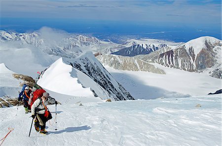 simsearch:862-06543309,k - USA, United States of America, Alaska, Denali National Park, climbing expedition on Mt McKinley 6194m, highest mountain in north America Foto de stock - Con derechos protegidos, Código: 862-06543321