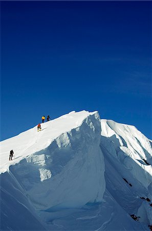 simsearch:862-03437488,k - USA, United States of America, Alaska, Denali National Park, summit ridge, climbing expedition on Mt McKinley 6194m, highest mountain in north America Foto de stock - Con derechos protegidos, Código: 862-06543347