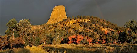 simsearch:862-06543405,k - Devils Tower National Monument, Wyoming, USA Foto de stock - Direito Controlado, Número: 862-06543381