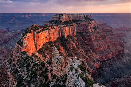 red rocks - USA, Arizona, Grand Canyon, Cape Royal Foto de stock - Con derechos protegidos, Código: 862-06543431