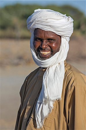 Chad, Kanem, Bahr el Ghazal, Sahel. A Toubou driver from northern Chad. Stock Photo - Rights-Managed, Code: 862-06676372