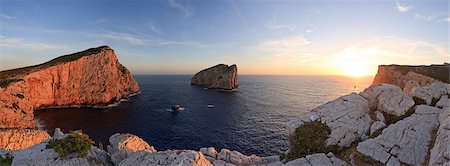 simsearch:862-06676981,k - Italy, Sardinia, Sassari district, Alghero, Capo Caccia, characteristic white cliffs of Capo Caccia Foto de stock - Con derechos protegidos, Código: 862-06676977