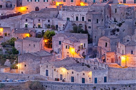 sassi - Italy, Basilicata, Matera district, Matera, Sassi di Matera, meaning stones of Matera, Photographie de stock - Rights-Managed, Code: 862-06677089