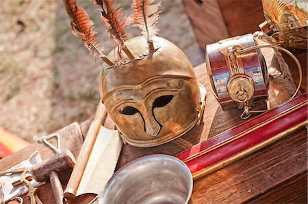 suit of armor - Italy, Umbria, Terni District, Otricoli. Historical reenactment of the ancient Roman Colony in Ocriculum. Stock Photo - Rights-Managed, Code: 862-06677143