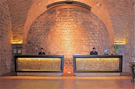 simsearch:862-06675980,k - South America, Peru, Cusco, Marriott hotel, the colonial era lobby of the hotel which is housed in a former Spanish convent Stock Photo - Rights-Managed, Code: 862-06677334