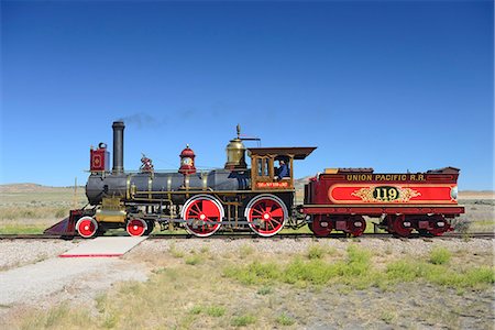 steam engine - Golden Spoke National Monument, Brigham City, Utah,  USA Stock Photo - Rights-Managed, Code: 862-06677611