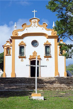 simsearch:862-08718474,k - South America, Brazil, Pernambuco, Fernando de Noronha Island, the facade of the church of Our Lady of Remedies Stock Photo - Rights-Managed, Code: 862-06824956