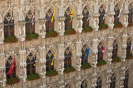 simsearch:862-05996847,k - Leuven, Belgium. Detail from Leuven's mid-15th century town hall. Fotografie stock - Rights-Managed, Codice: 862-06824953