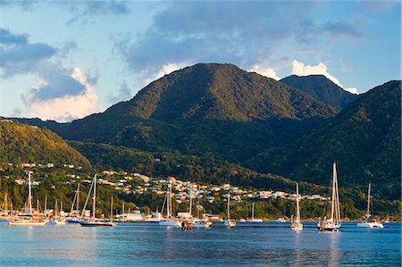 Dominica, Roseau. Boats near Castle Comfort. Stock Photo - Rights-Managed, Code: 862-06825243