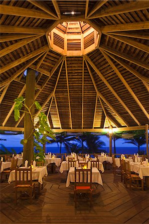 porch not people - Dominica, Delices. The restaurant at Jungle Bay Resort and Spa. (PR). Stock Photo - Rights-Managed, Code: 862-06825288