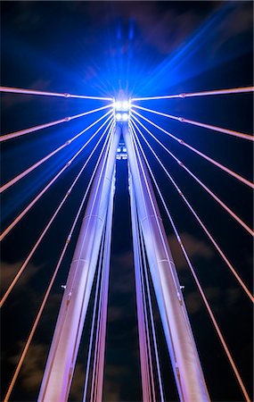 passerelle - Europe, England, London, Hungerford Bridge Photographie de stock - Rights-Managed, Code: 862-06825387