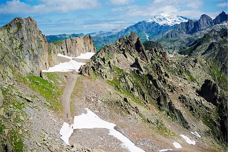 simsearch:862-06825433,k - Europe, France, Haute Savoie, Rhone Alps, Chamonix Valley, Brevant hiking trail Foto de stock - Direito Controlado, Número: 862-06825438