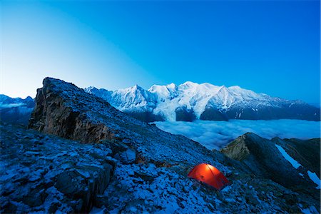 snow covered cliff - Europe, France, Haute Savoie, Rhone Alps, Chamonix Valley, Mont Blanc (4810m) Stock Photo - Rights-Managed, Code: 862-06825430